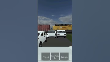 CN ES44AC 2900 train hits a car stop on the tracks in meridian, Michigan, United States, Earth.