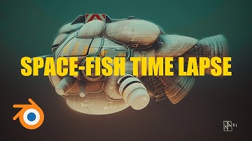 Space Fish - Blender Timelapse