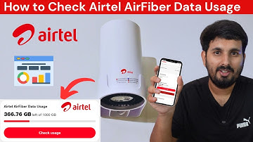 Airtel AirFiber: Data Usage Check ಹೇಗೆ ಚೆಕ್ ಮಾಡುವುದು? #airtelairfiber