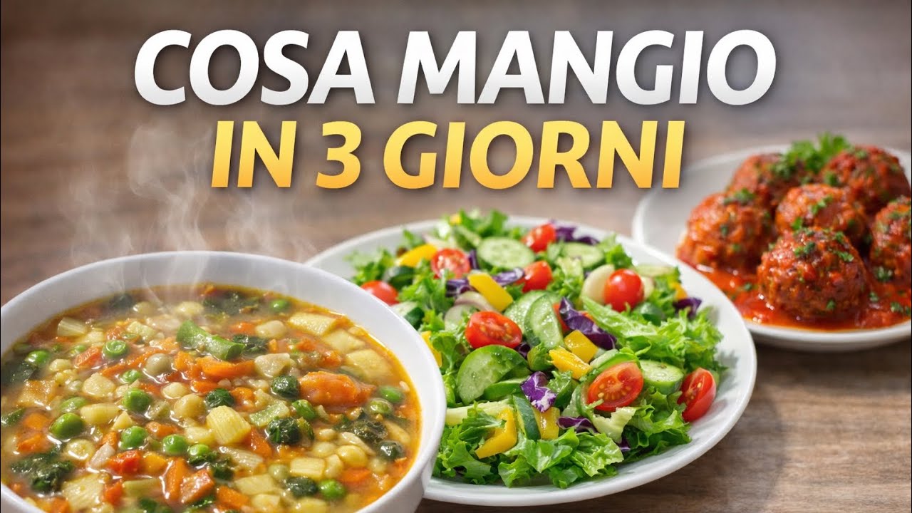 👉Cosa mangio in 3 giorni leggeri e un po' dietetici 😉#ricettefacili