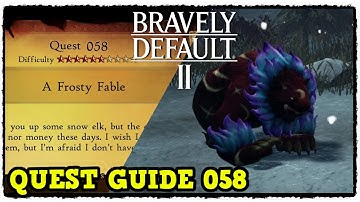 Bravely Default 2 Quest 058 A Frosty Fable & Eclipse Boss Fight