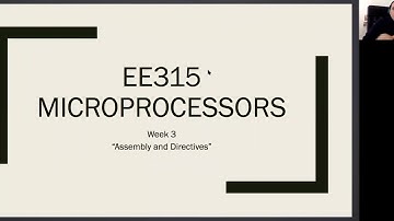 EE315 Microprocessors Week 03 (part I)
