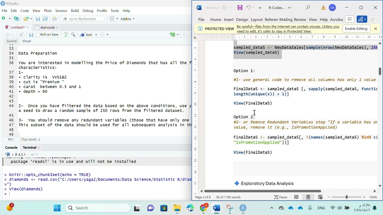 R- Studio Data Preparation