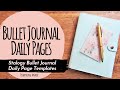 Stalogy Daily Pages | Daily Page Templates | Bullet Journal Spreads