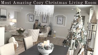 DECORATING THE MOST AMAZING LIVING ROOM FOR CHRISTMAS 2022! // NITA'S HOME DECOR