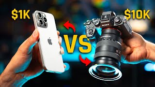 iPhone 15 Pro Max Camera vs $10K Pro Camera | Which Takes The Best Photos!?