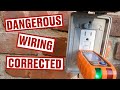 Dangerous wiring with extension cords and other code violations   electrical repair service