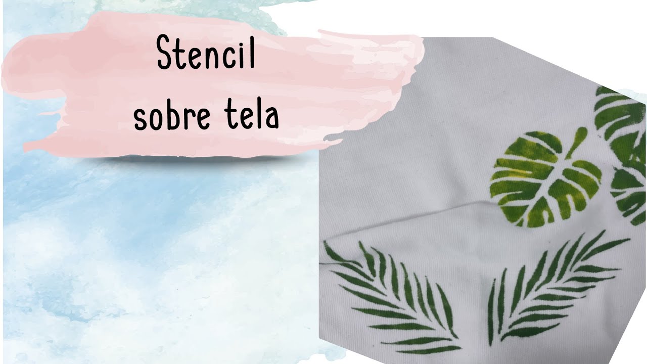 Stencil sobre tela