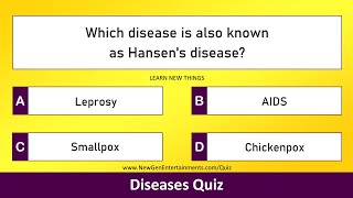 Diseases Quiz - Part 1 | 25 Questions | Zoology Questions for Competitive Exams | Medical Quiz screenshot 4