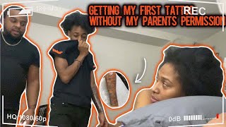 GETTING A TATTOO WITHOUT MY PARENTS PERMISSION😳|| SHE KICKED ME OUT⁉️