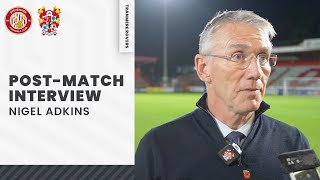 Post Match | Nigel Adkins (Stevenage A - Emirates FA Cup)
