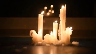 Свечная композиция Воск потёк по столу Футаж Свечная композиция Воск потёк по столу Футаж