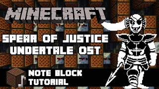 Undertale OST - Spear Of Justice - Minecraft Note Block Tutorial