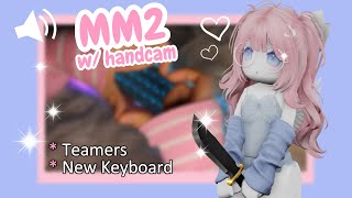 Roblox MM2 but It's Keyboard ASMR w/ HANDCAM ( + Unboxing NEW Keyboard)