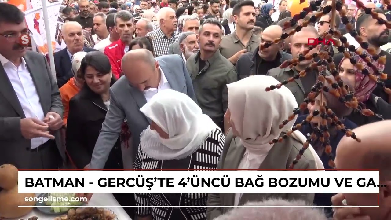 Batman - Gercüş’te 4’üncü Bağ Bozumu ve Gastronomi Festivali düzenlendi