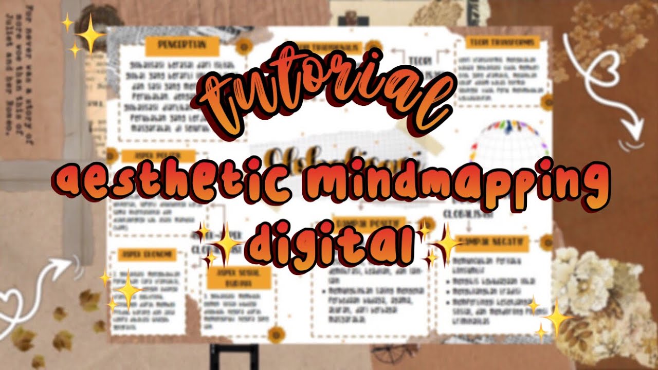 Tutorial aesthetic ✨mind mapping digital✨ // ms word // Indonesia