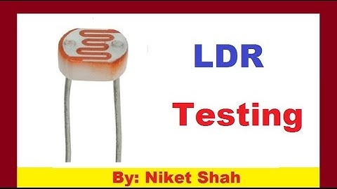 LDR Testing In Circuit