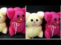 Simple sponge teddy bear craft