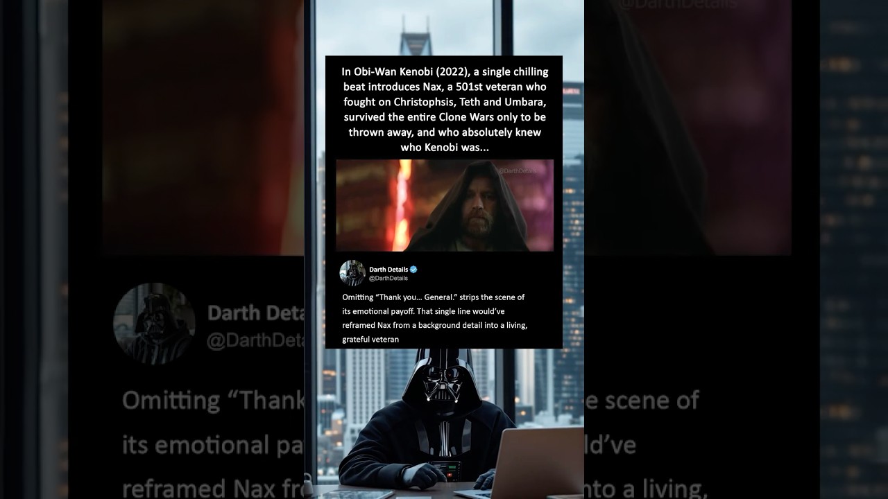 In Obi-Wan Kenobi (2022), a single chilling beat introduces Nax, a 501st veteran who knew Kenobi