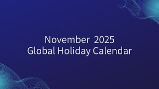 What Are the November Holidays Around the World