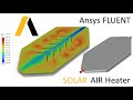 Ansys fluent tutorial for beginners  solar air heater  ansys student 2023  workbench