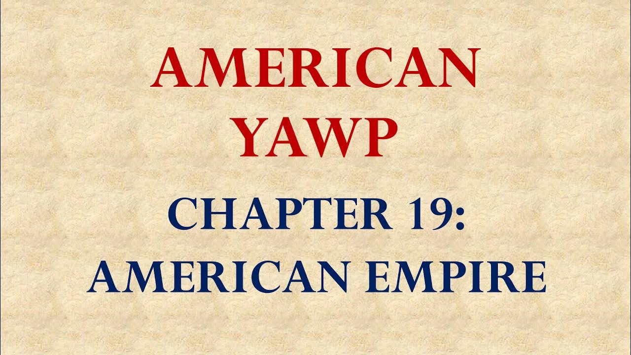 American Yawp Chapter 19 - YouTube