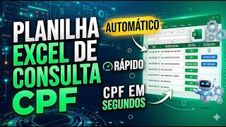 Planilha de Consulta CPF Automática: A ferramenta que falta no seu Excel. screenshot 1