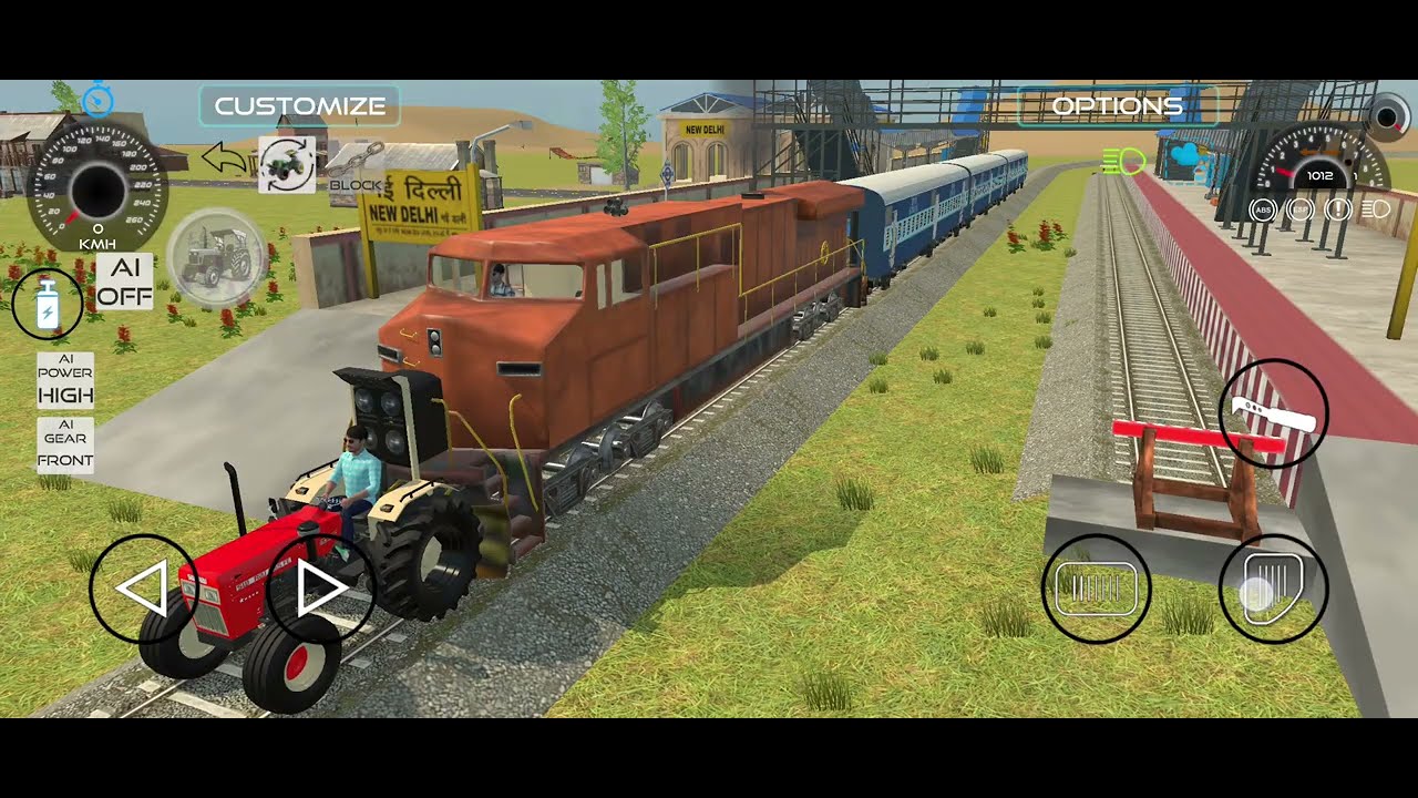Indian vehicles simulator game train train ka tochan Kiya truck ke sath YouTube journey last video 