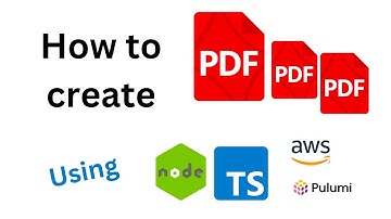How to create PDF Generator service in TypeScript/Nodejs using Pulumi/AWS