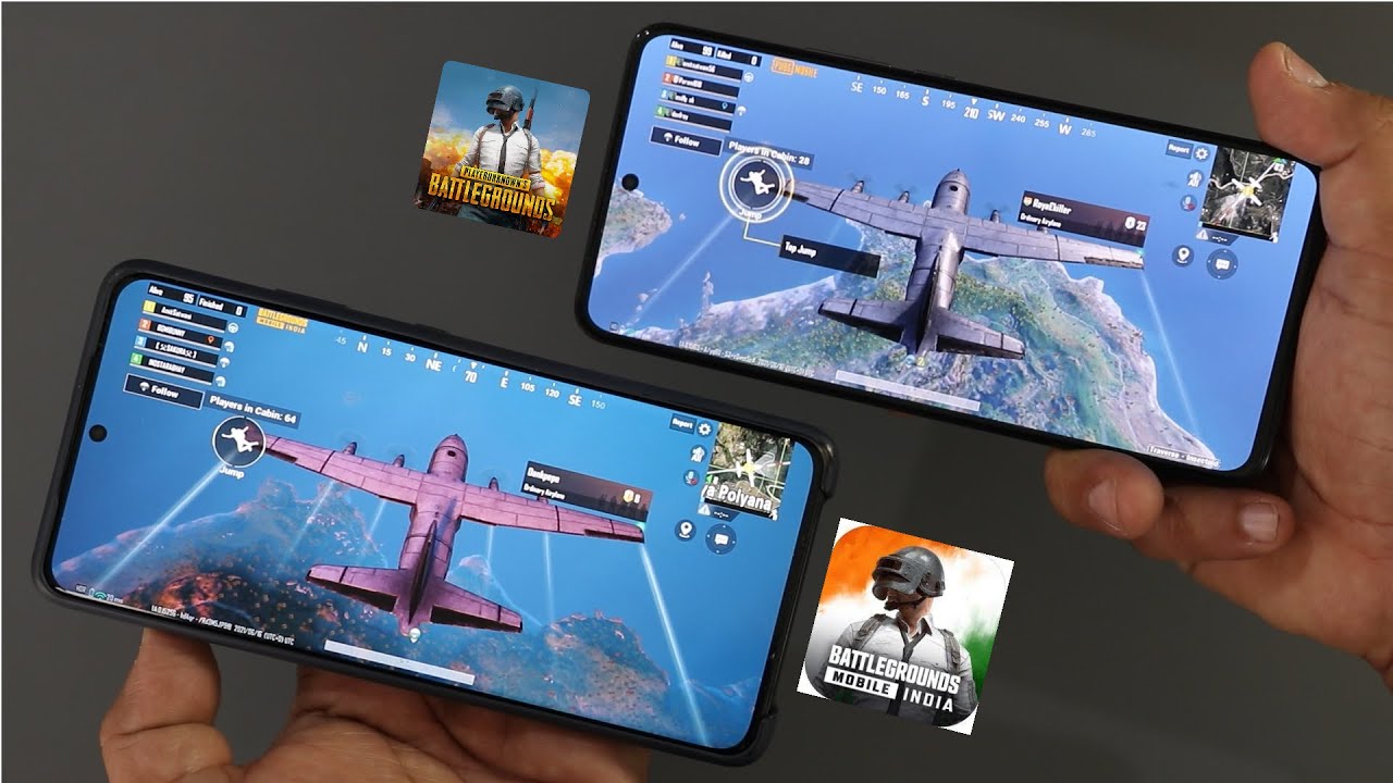PUBG VS BGMI Comparison GamePlay I Battleground mobile india Vs PUBG ...