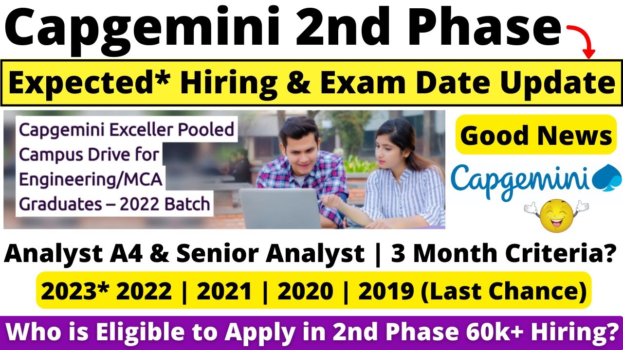 Capgemini Exceller Pooled Off Campus 2nd Phase Expected* Official ...