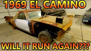 HALF A CAR! Forgotten 1969 Chevrolet EL CAMINO Restoration Project! WILL IT RUN???