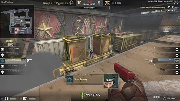 f0rest Betaway pistol clutch   FNATIC vs Ninjas in Pyjamas  DreamHack Masters Marseille 2018