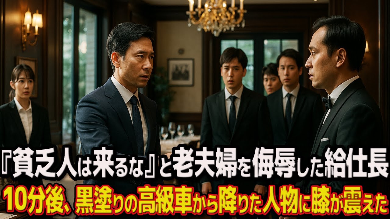 1000円しか持たない老夫婦を『貧乏人』と追い出した給仕長…実は店の創業者で、オーナーの息子が現れ全員が凍りついた