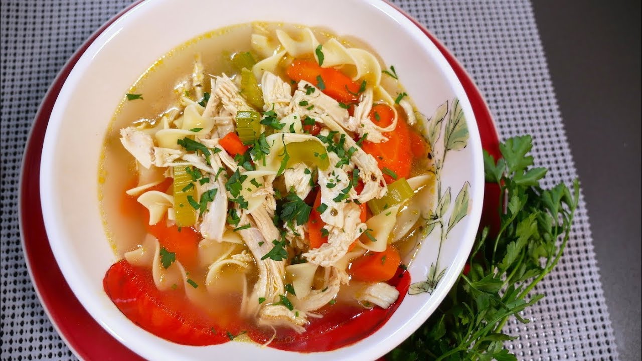 Sopa de Pollo y Pasta (Chicken Noodle Soup) - Mi Cocina Rápida | Mi Cocina Rápida - Karen