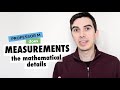 Measurements in quantum mechanics  mathematical details