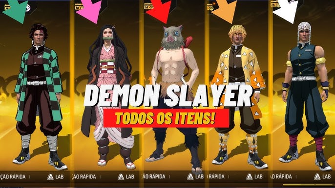 PEGANDO TANJIRO ANTECIPADO!!! TORRE DE TOKENS DEMON SLAYER - NOVO EVENTO -  NOVIDADES FREE FIRE 