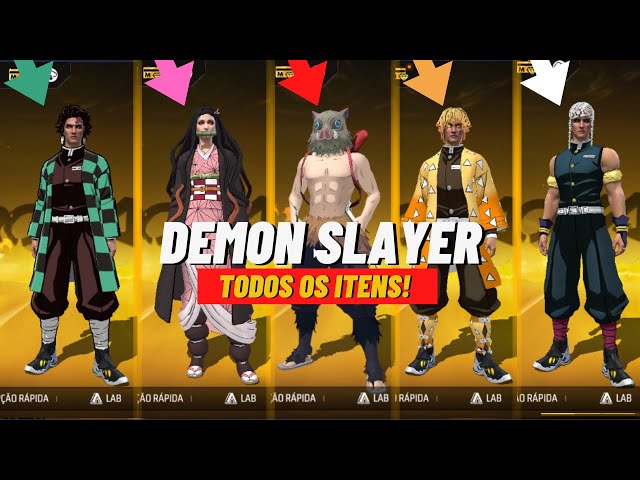 Free Fire e Demon Slayer: Kimetsu no Yaiba se unem em uma nova colaboração