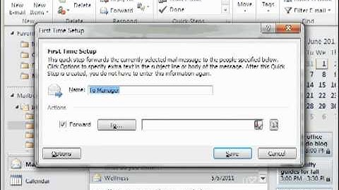 Quick Steps in Outlook 2010