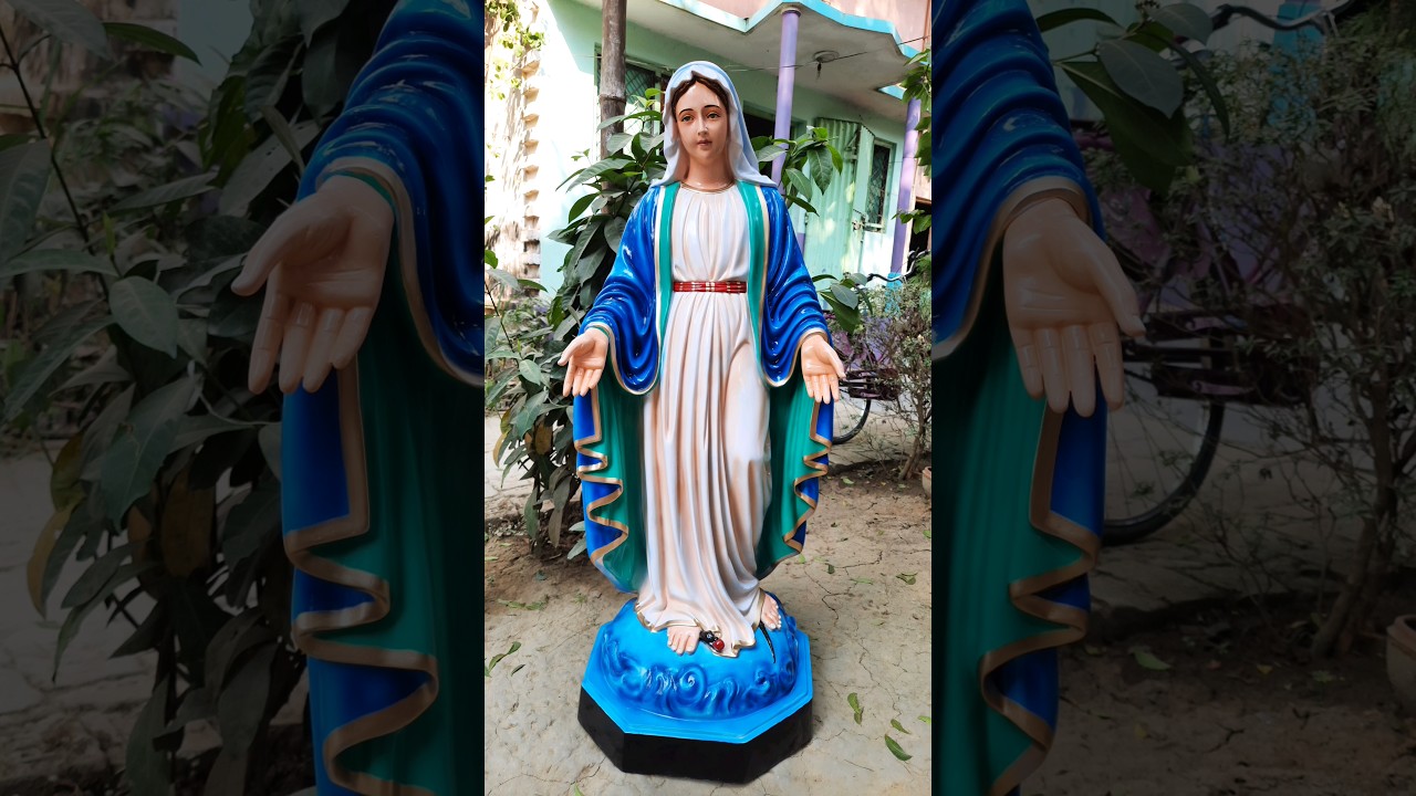 Immaculate Mary statue painting | mama mary statue |mother mary statue 