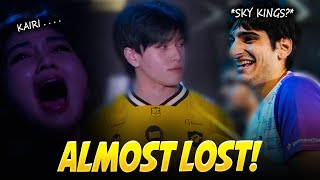 WTF!!? the INDO CHAMPS are having a HARD TIME against the WILDCARD Finalist?! . .