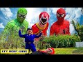 LTT Nerf Guns: Spider Man X Warriors Nerf Gun Fight Mask Criminal Group Blue Police Protect Friends