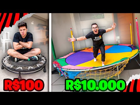 CAMA ELÁSTICA DE R$100, R$1.000 E R$10.000! - Desafio