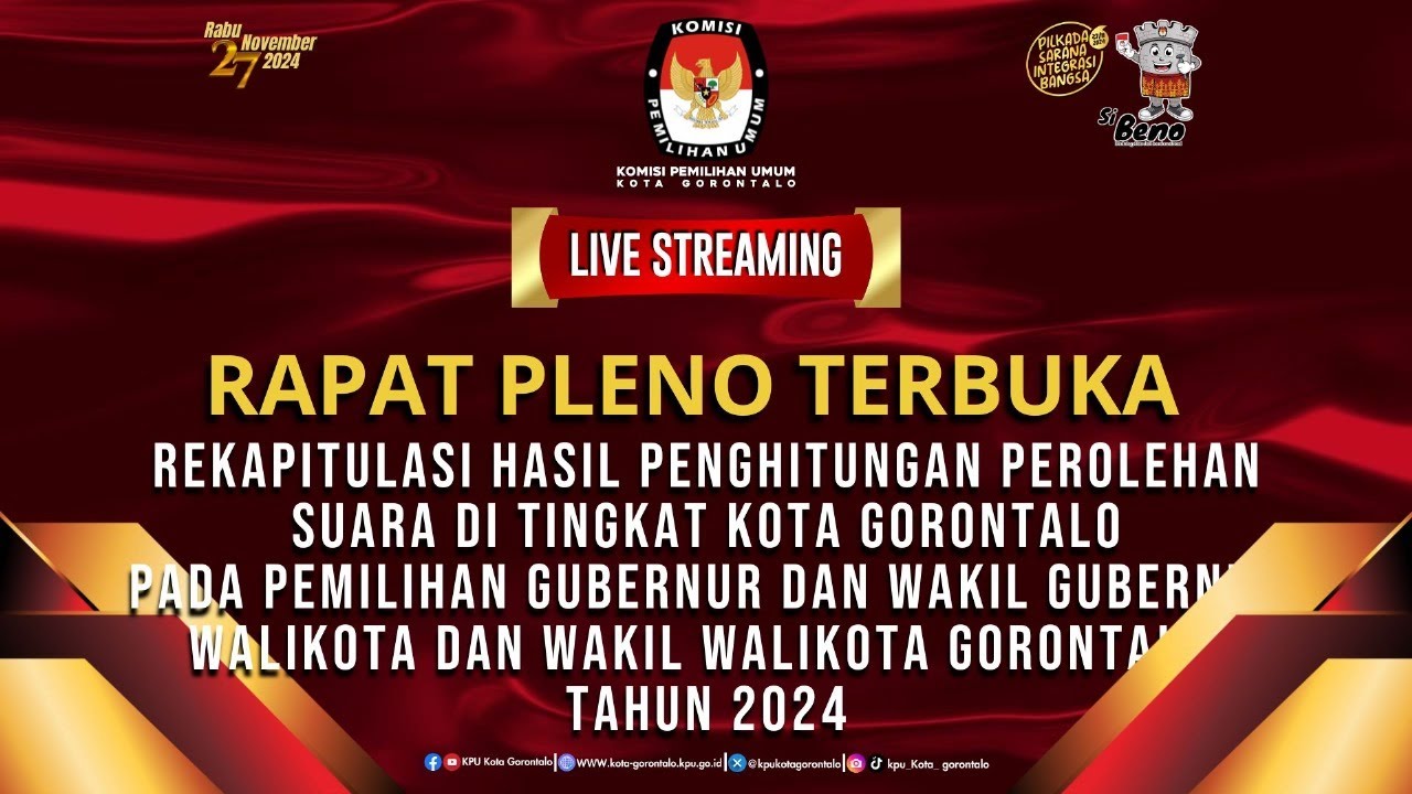Live KPU Kota Gorontalo