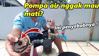 How to fix a water pump that won't turn off