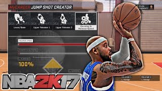 NBA 2K17 MyCAREER Gameplay - JUMP SHOT CREATOR! THE WET WET SHOT! EASY GREEN RELEASE (PG PLAYMAKER)