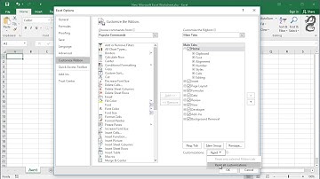 How to Reset the Ribbon to its Default Settings in Excel