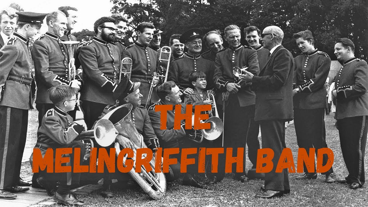 The Melingriffith Brass Band & Thomas James Powell the conductor and composer.