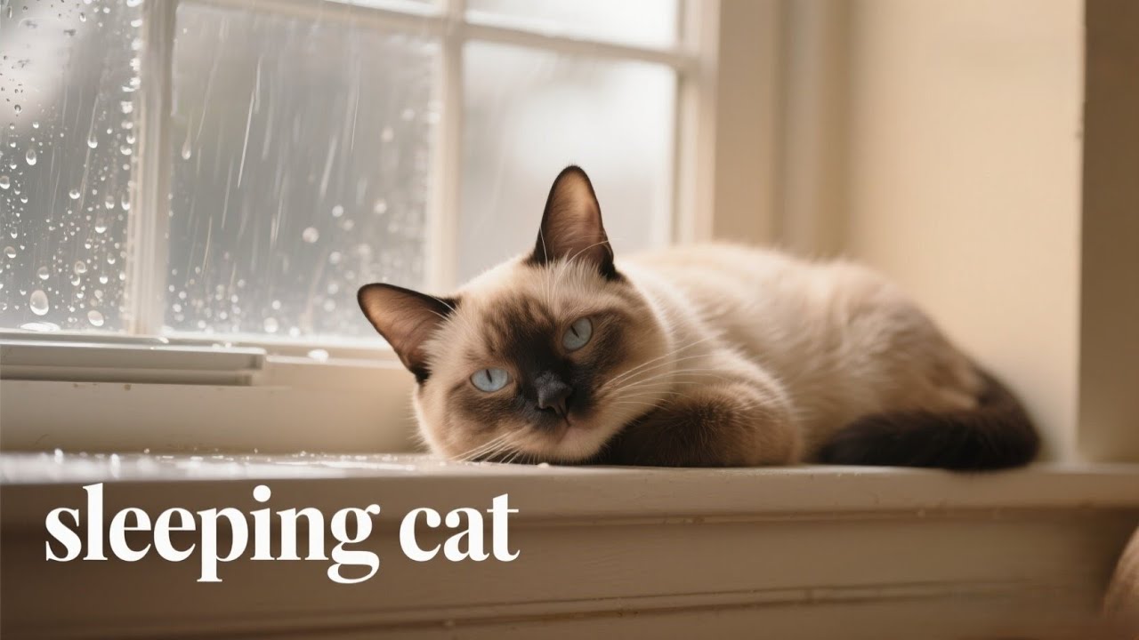 11 Hours Cat Calming Music – Deep Sleep Sounds for Cats and Kittens (Rainy Window Ambience)”