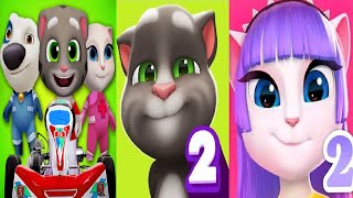 My Talking Tom 2 VS My Talking Angela 2 VS Talking Tom Karting  Android iOS Gameplay 2021 screenshot 5